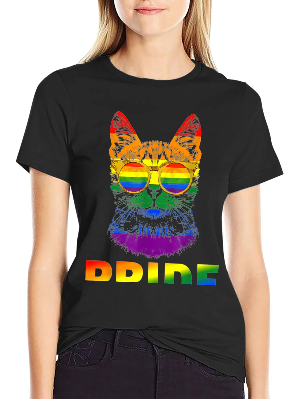 Pride Cat T-Shirt - Rainbow LGBT Graphic Tee product image 2