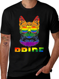 Pride Cat T-Shirt - Rainbow LGBT Graphic Tee product image 1