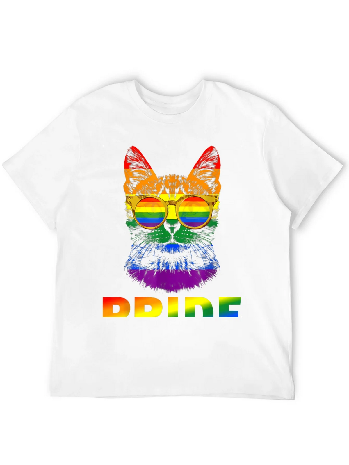 Pride Cat T-Shirt - Rainbow LGBT Graphic Tee product image 7