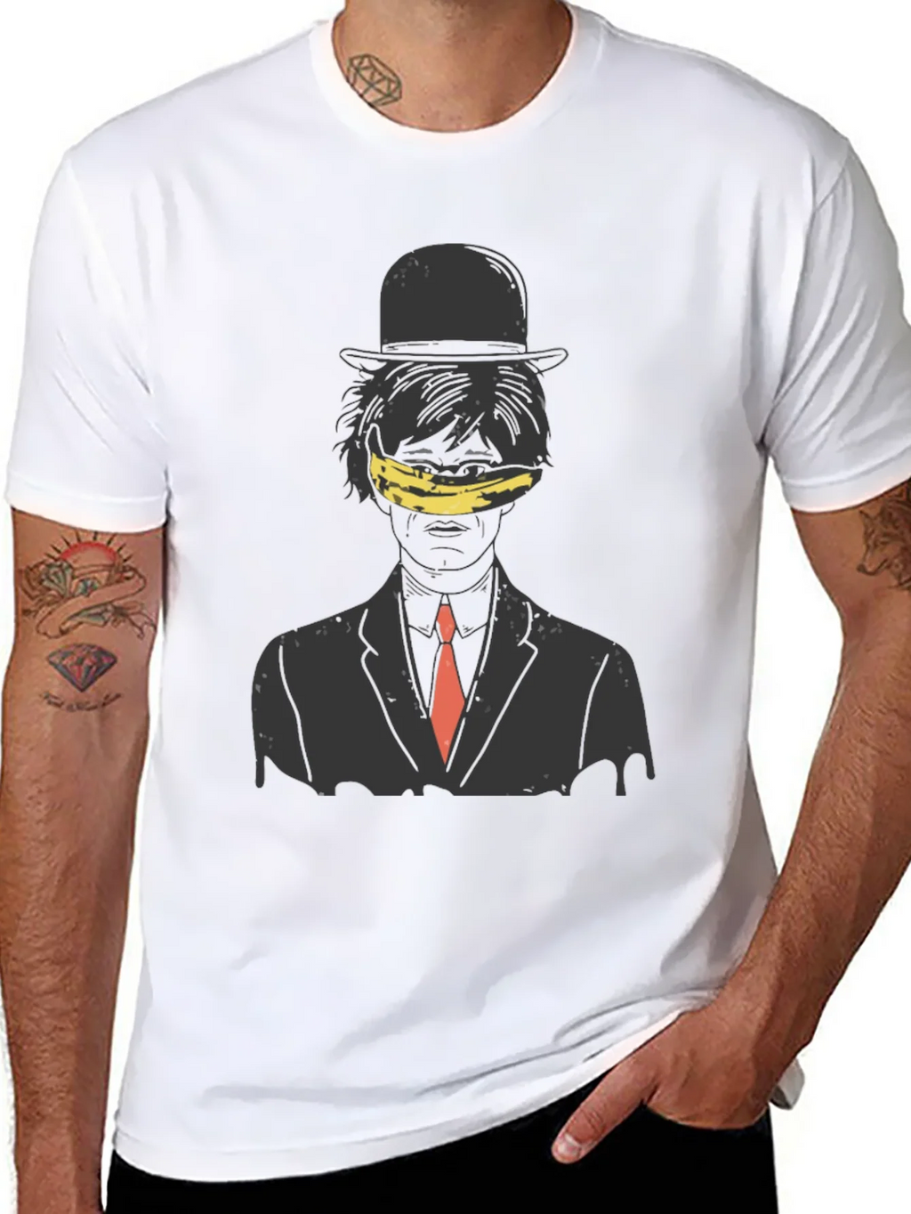 Surrealist Suit T-Shirt - Stylish Graphic Tee
