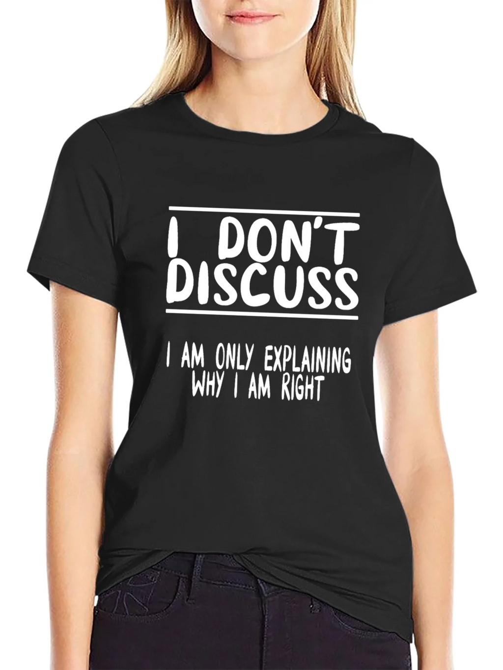 I Dont Discuss Funny T-Shirt product image 2