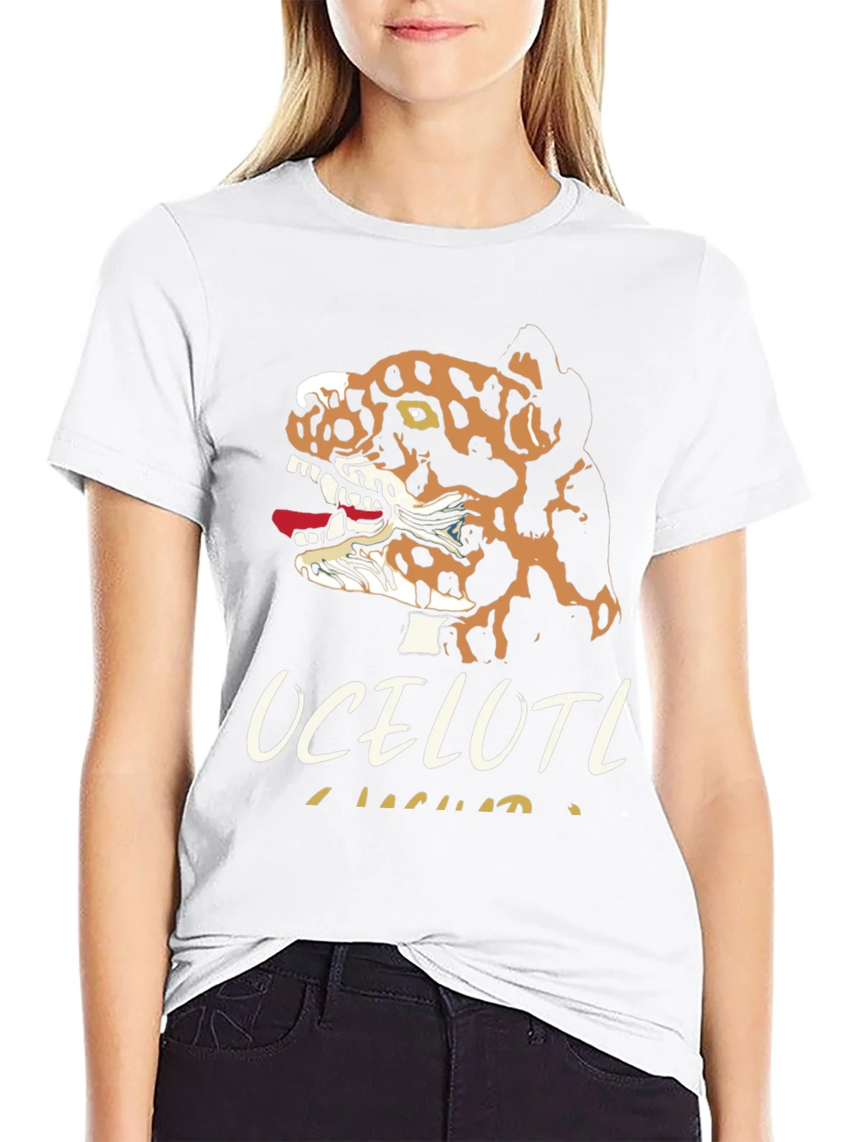 Ocelotl Jaguar Graphic T-Shirt product image 8