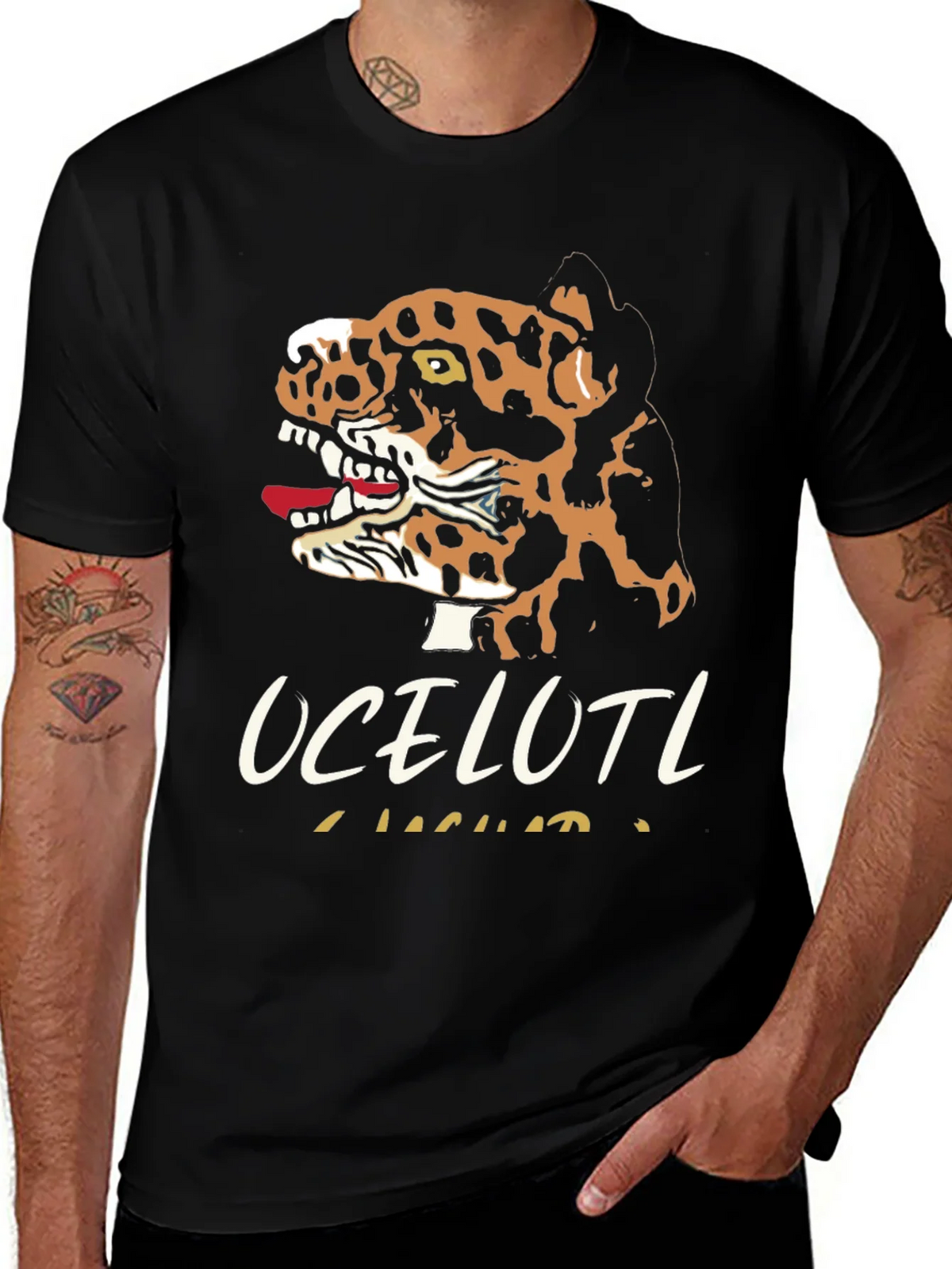 Ocelotl Jaguar Graphic T-Shirt product image 1