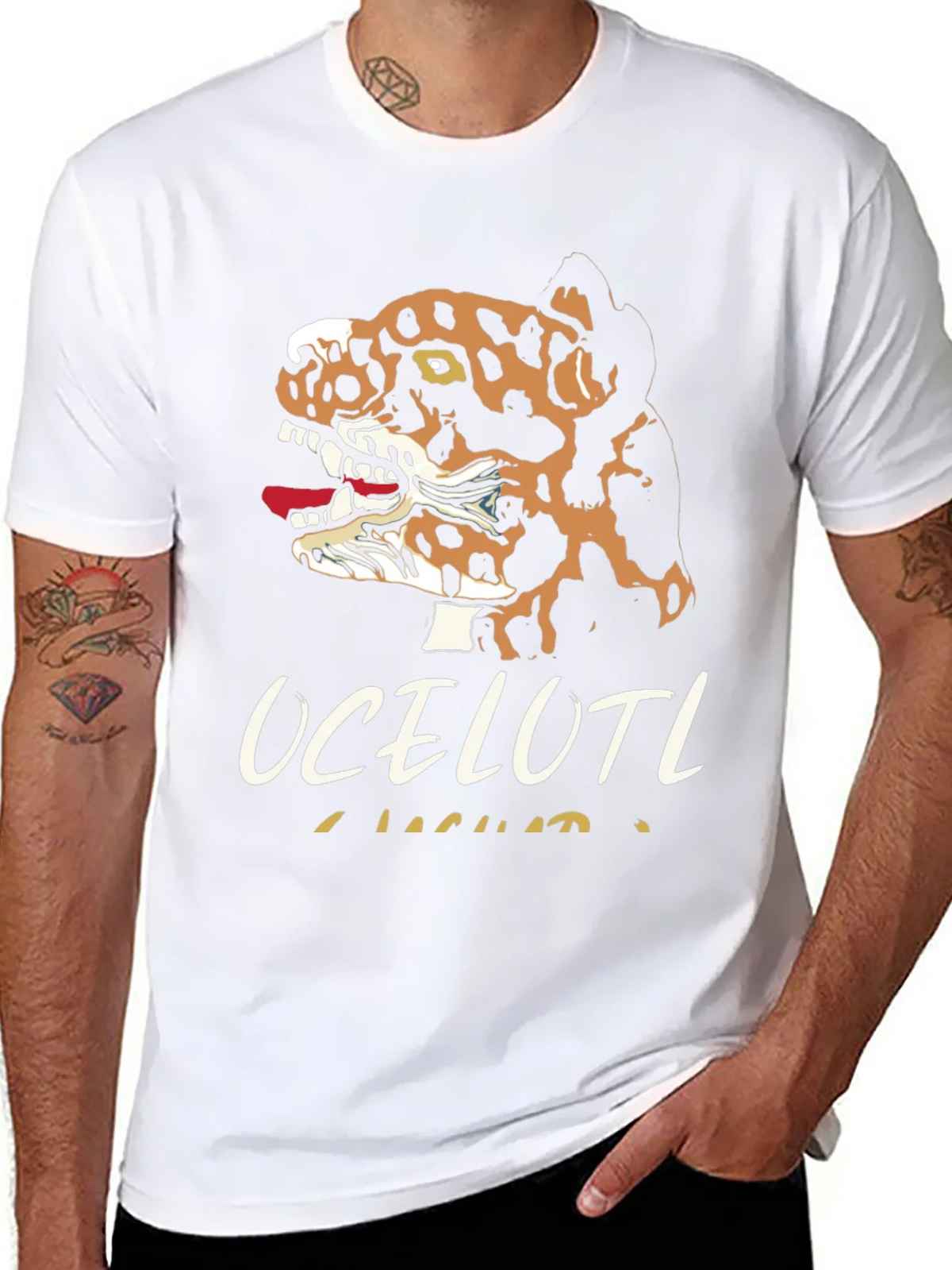 Ocelotl Jaguar Graphic T-Shirt product image 7