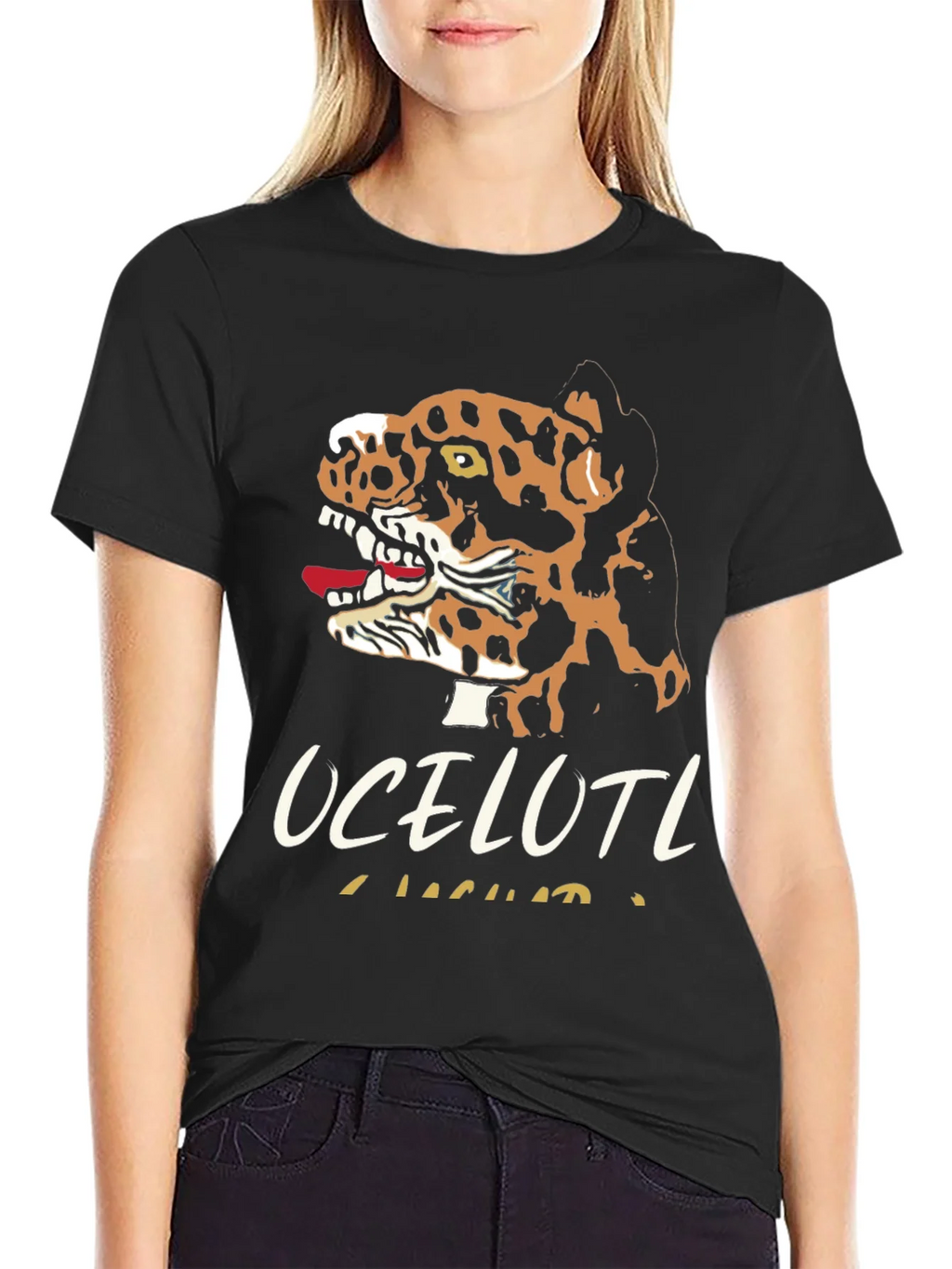 Ocelotl Jaguar Graphic T-Shirt product image 2