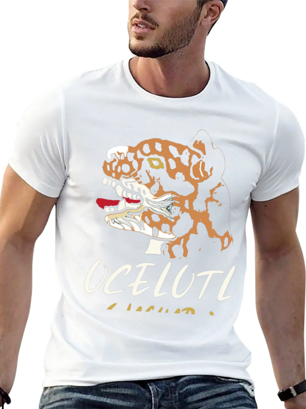 Ocelotl Jaguar Graphic T-Shirt product image 12