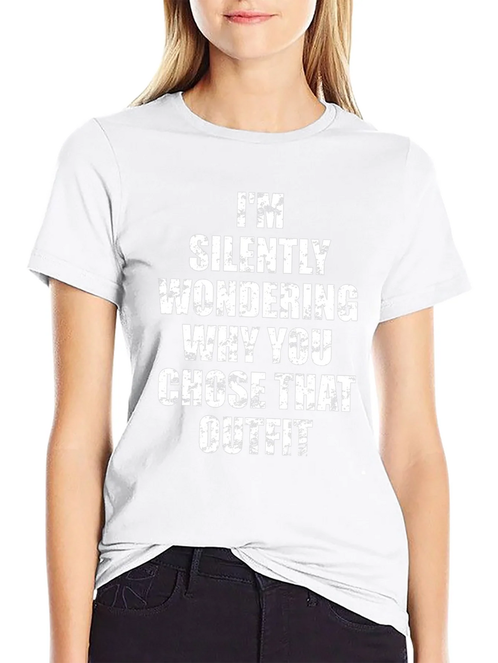 Humorous Im Silently Wondering Graphic Tee product image 8