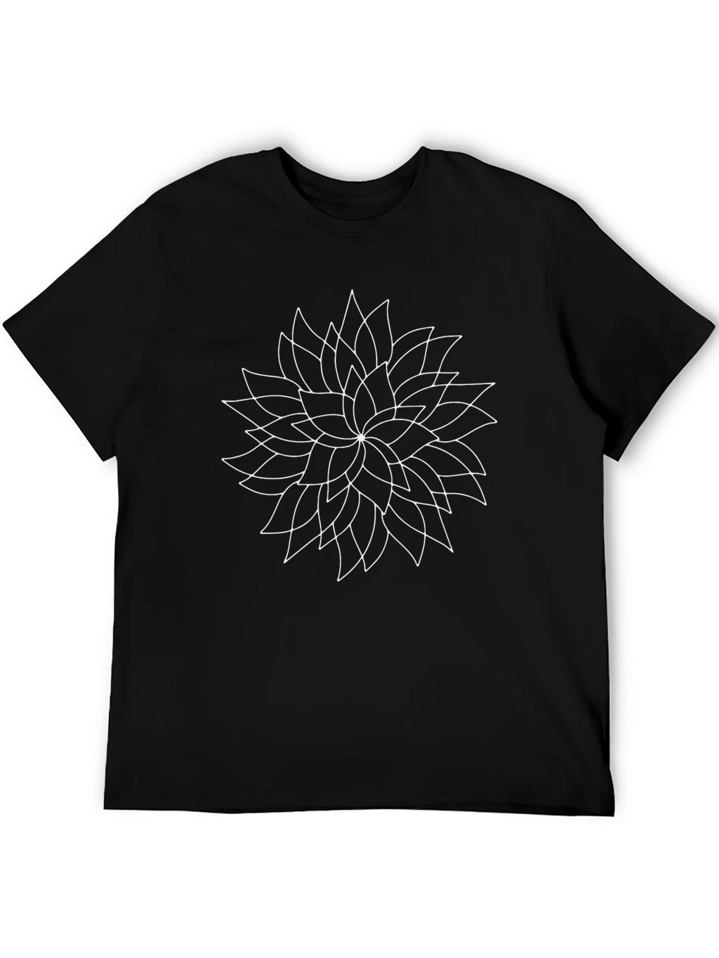 Geometric Floral Graphic T-Shirt - Modern Minimalist Tee product image 5