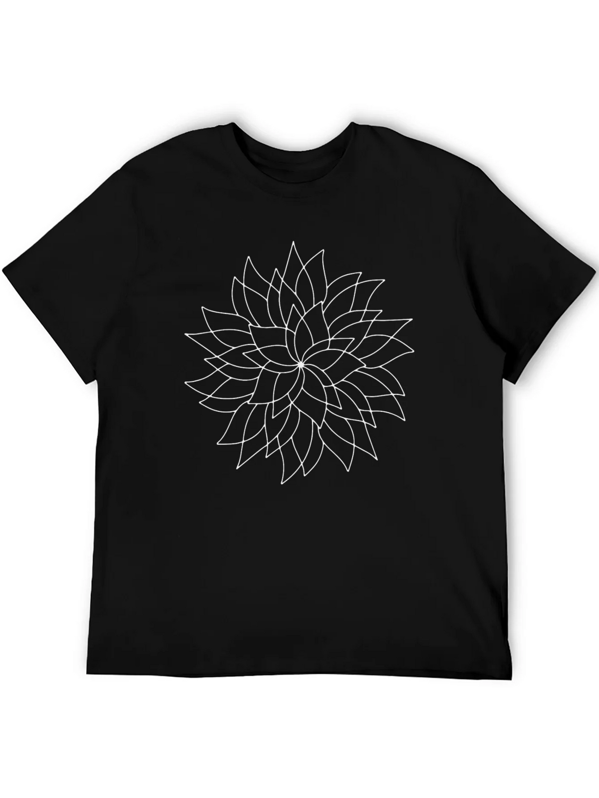 Geometric Floral Graphic T-Shirt - Modern Minimalist Tee product image 5