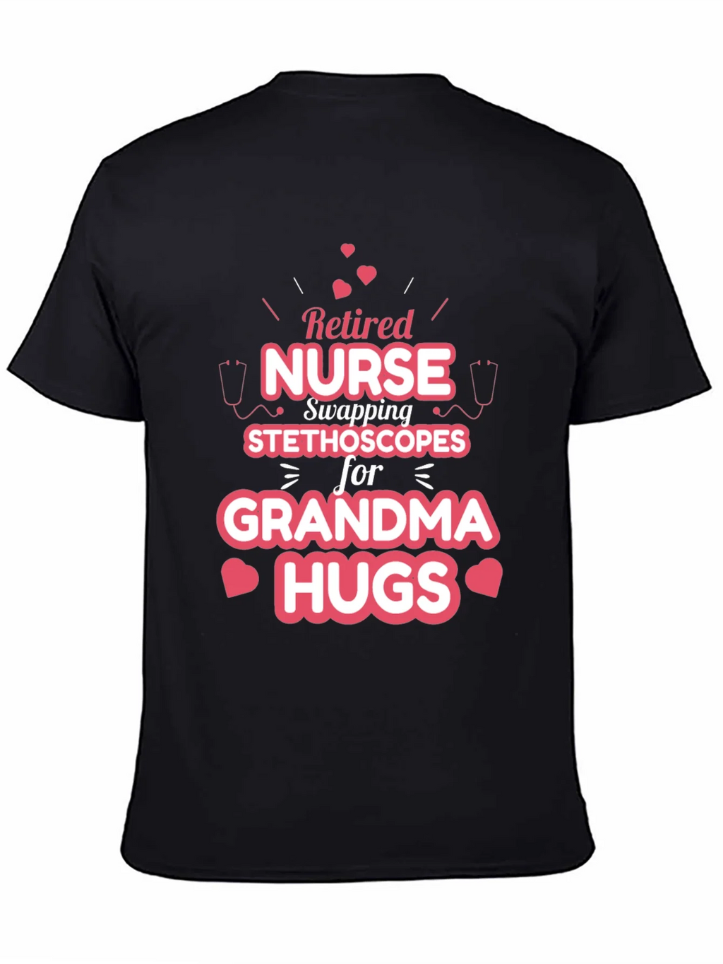 Retired Nurse Grandma Hugs T-Shirt product image 3