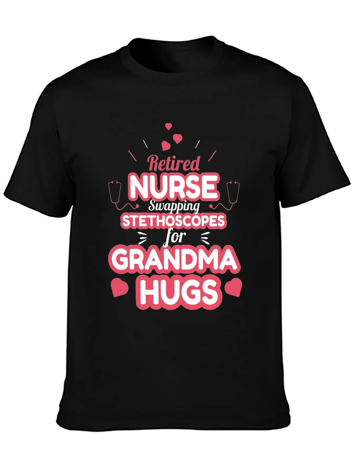 Retired Nurse Grandma Hugs T-Shirt product image 2
