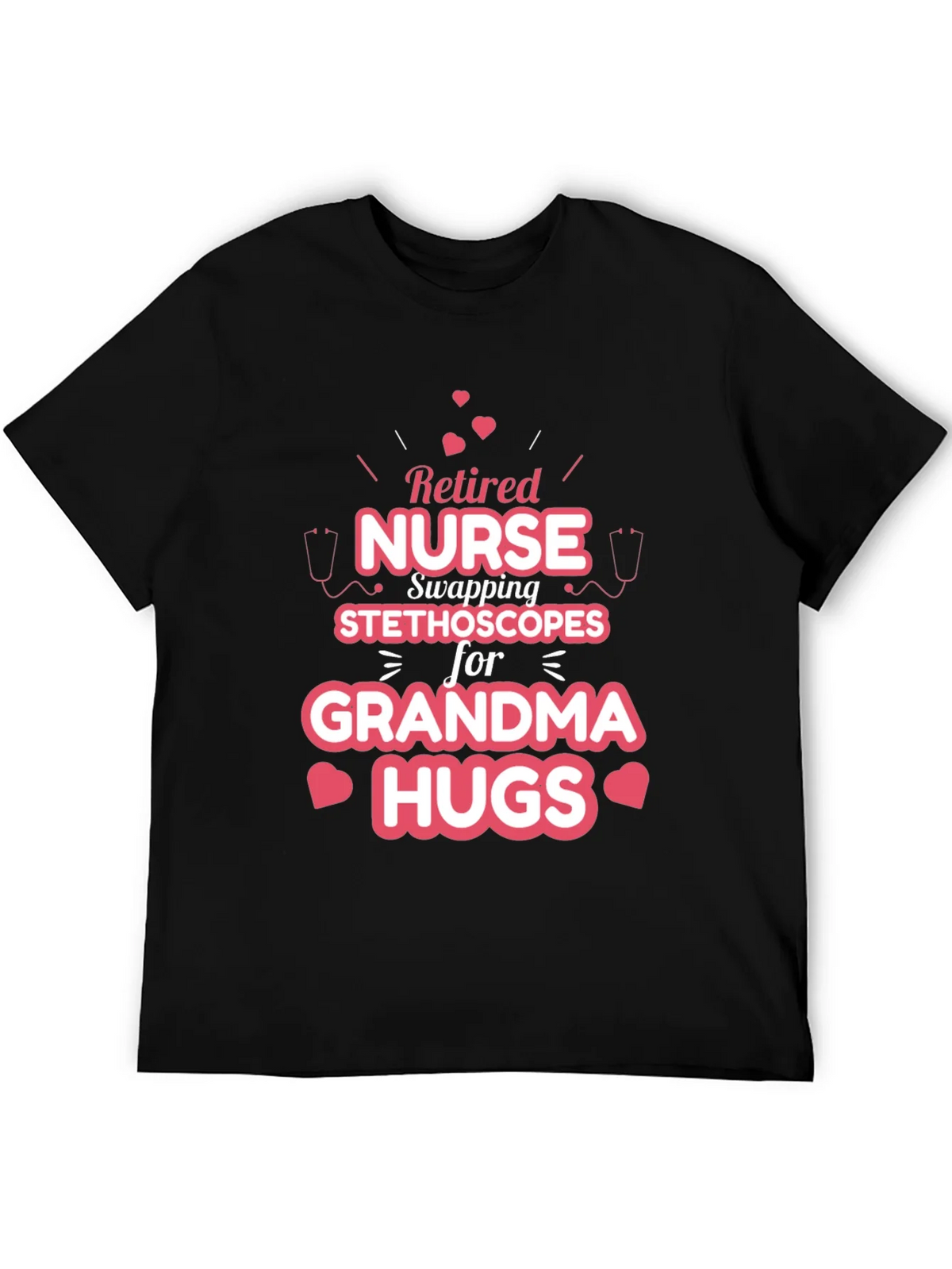 Retired Nurse Grandma Hugs T-Shirt product image 4