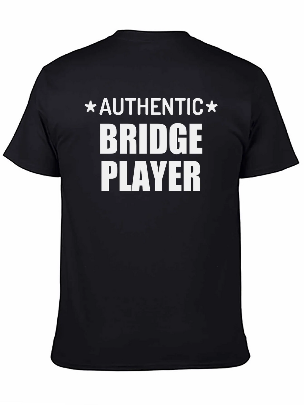 Authentic Bridge Player Black T-Shirt product image 1