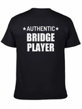 Authentic Bridge Player Black T-Shirt product image 1
