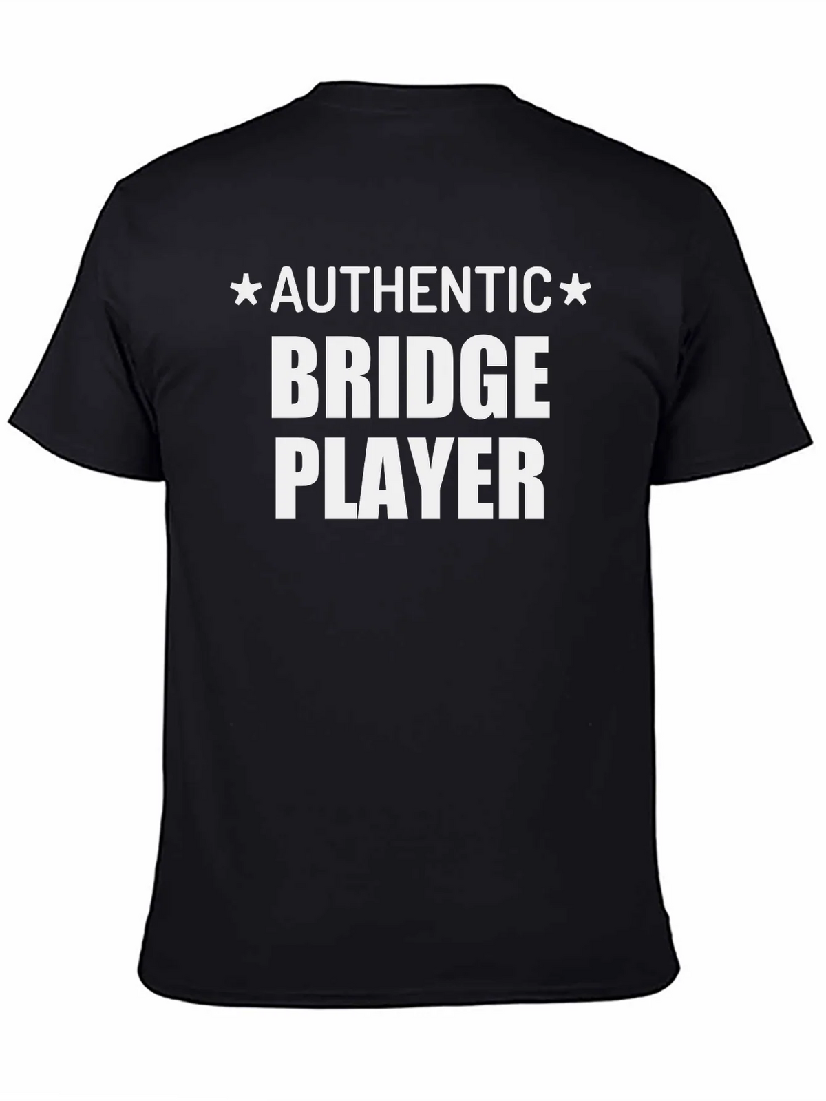 Authentic Bridge Player Black T-Shirt product image 1