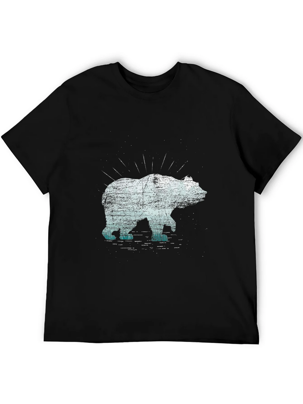 Bear Graphic Tee - Black Cotton Blend product image 5