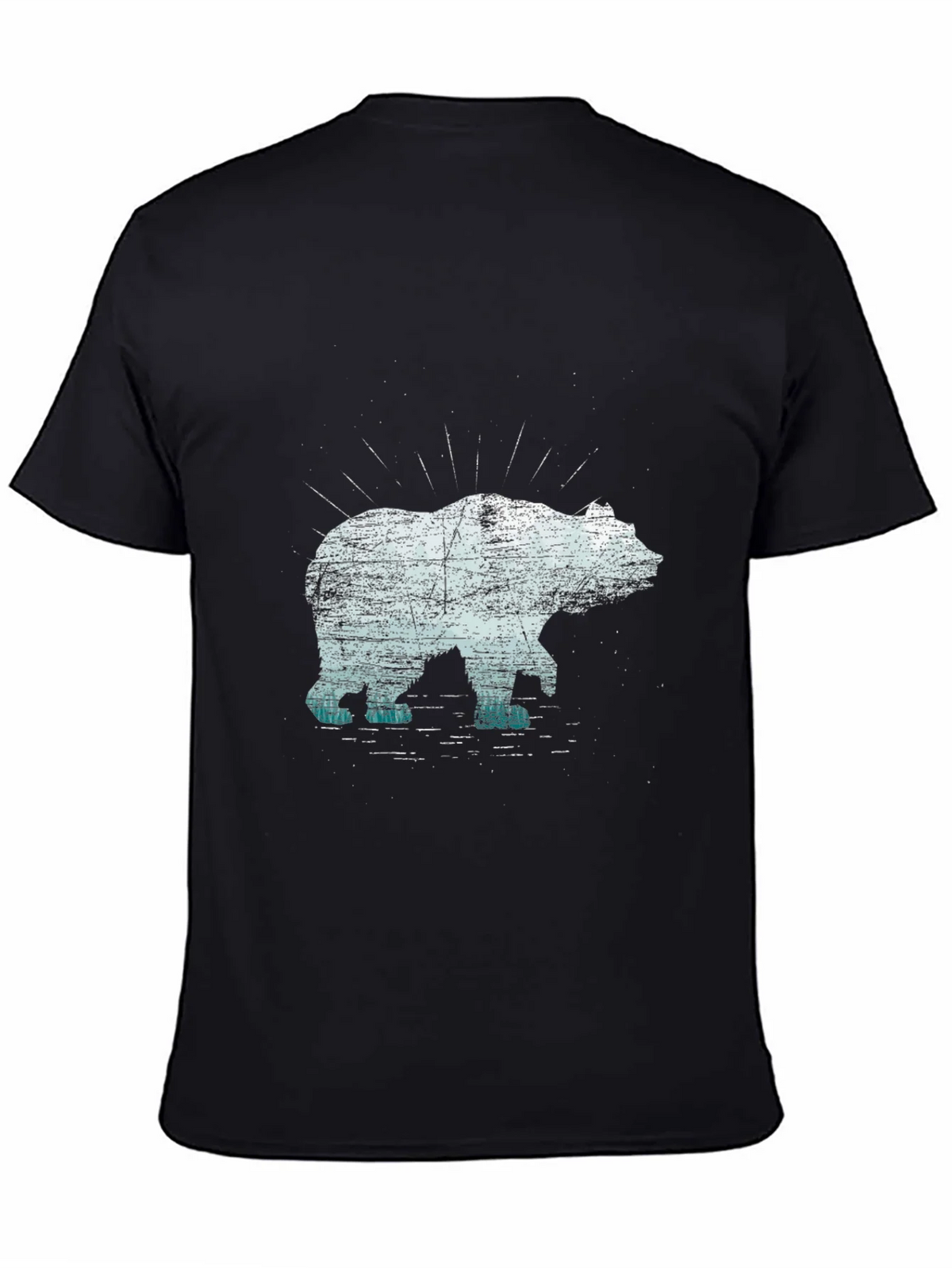 Bear Graphic Tee - Black Cotton Blend product image 4
