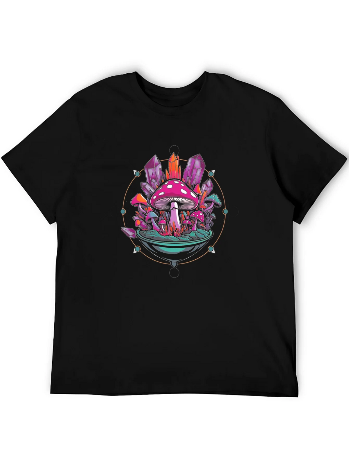 Mystical Mushroom Crystal Graphic Tee product image 5