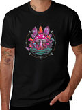 Mystical Mushroom Crystal Graphic Tee product image 1