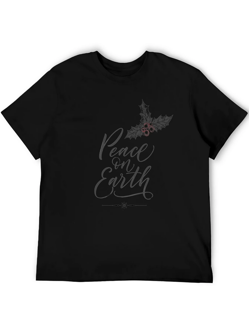 Peace on Earth Graphic T-Shirt - Black product image 5