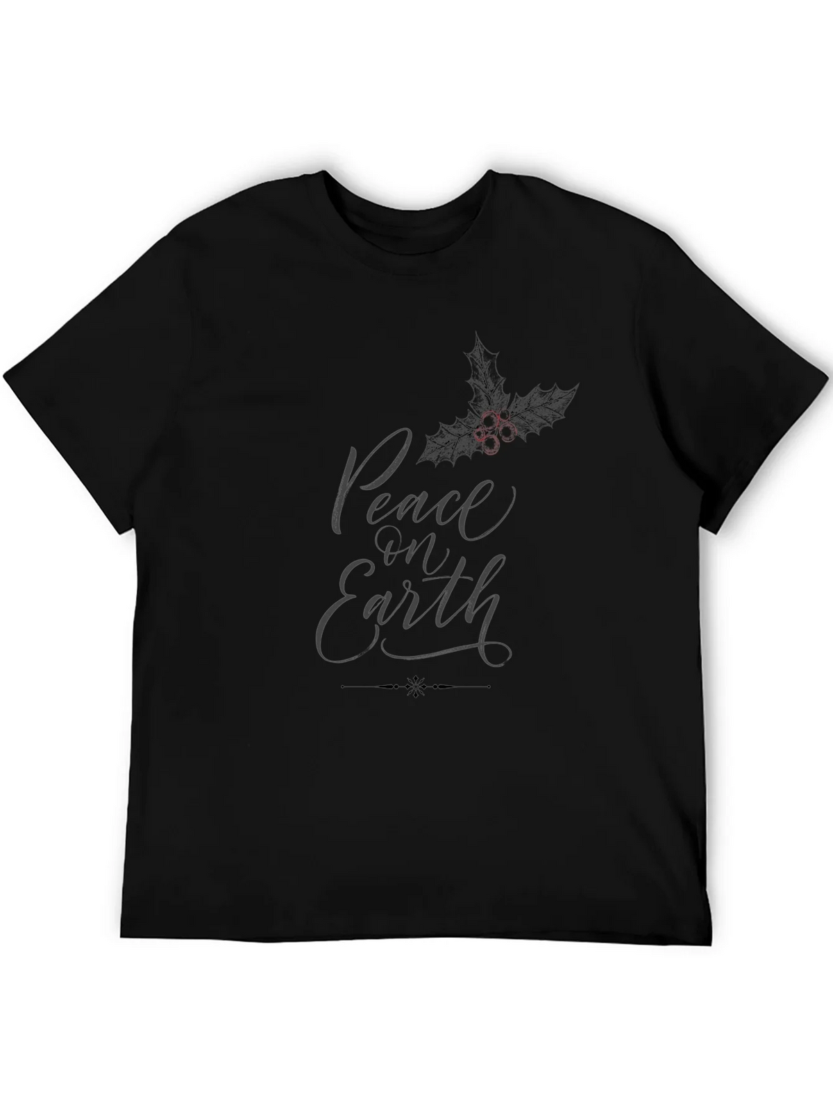 Peace on Earth Graphic T-Shirt - Black product image 5