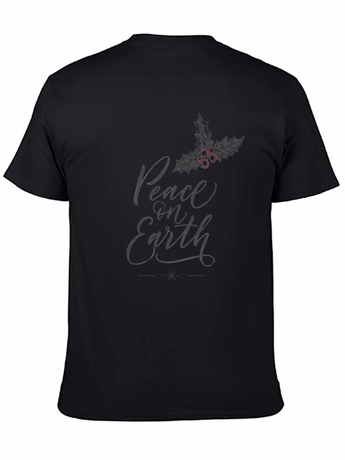 Peace on Earth Graphic T-Shirt - Black product image 4