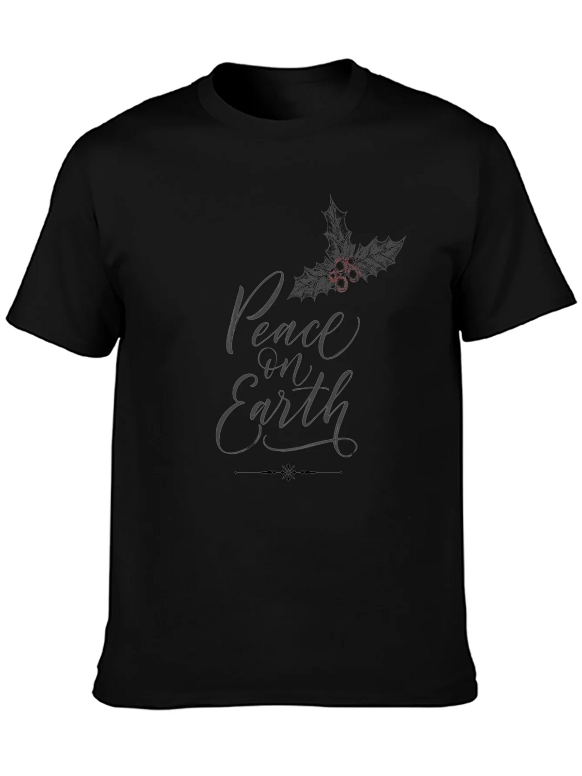 Peace on Earth Graphic T-Shirt - Black product image 3