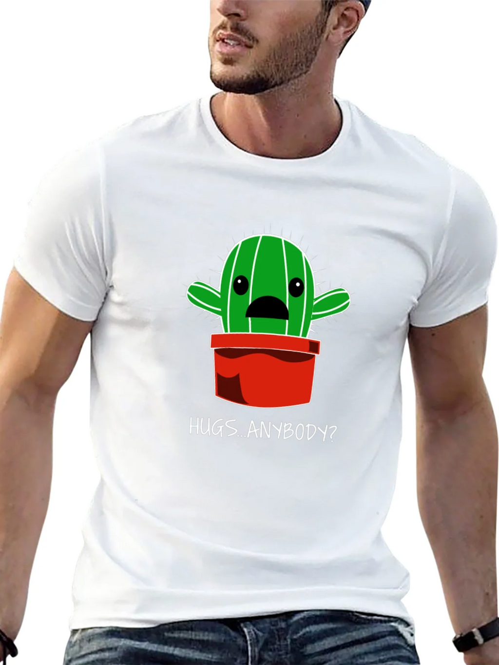Hugs Anybody? Cactus Graphic T-Shirt product image 12