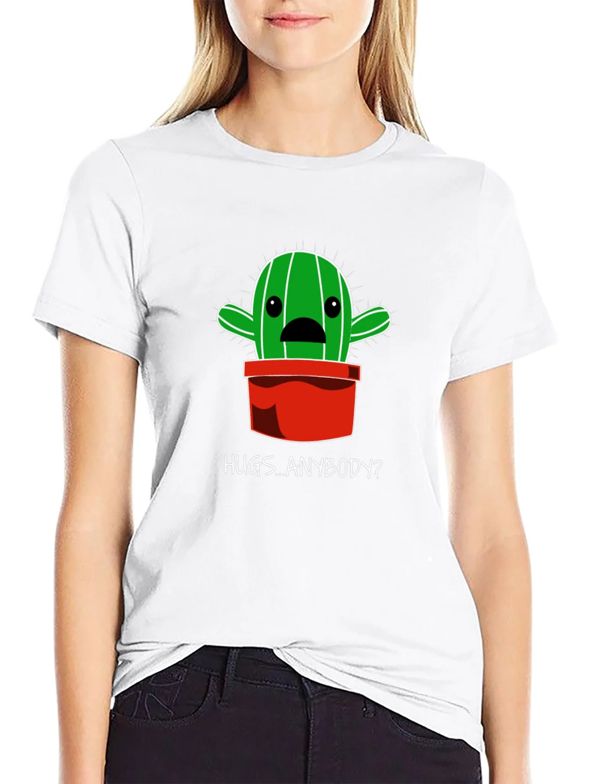 Hugs Anybody? Cactus Graphic T-Shirt product image 8