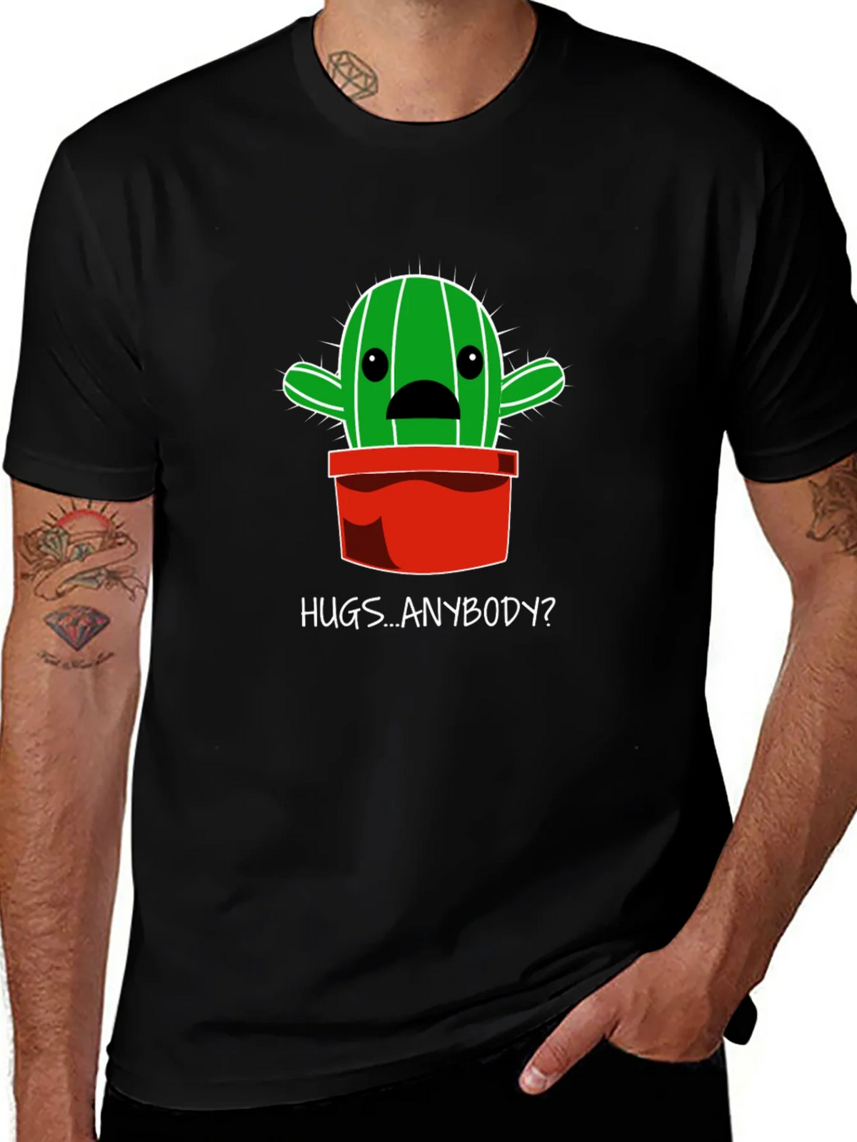 Hugs Anybody? Cactus Graphic T-Shirt product image 1