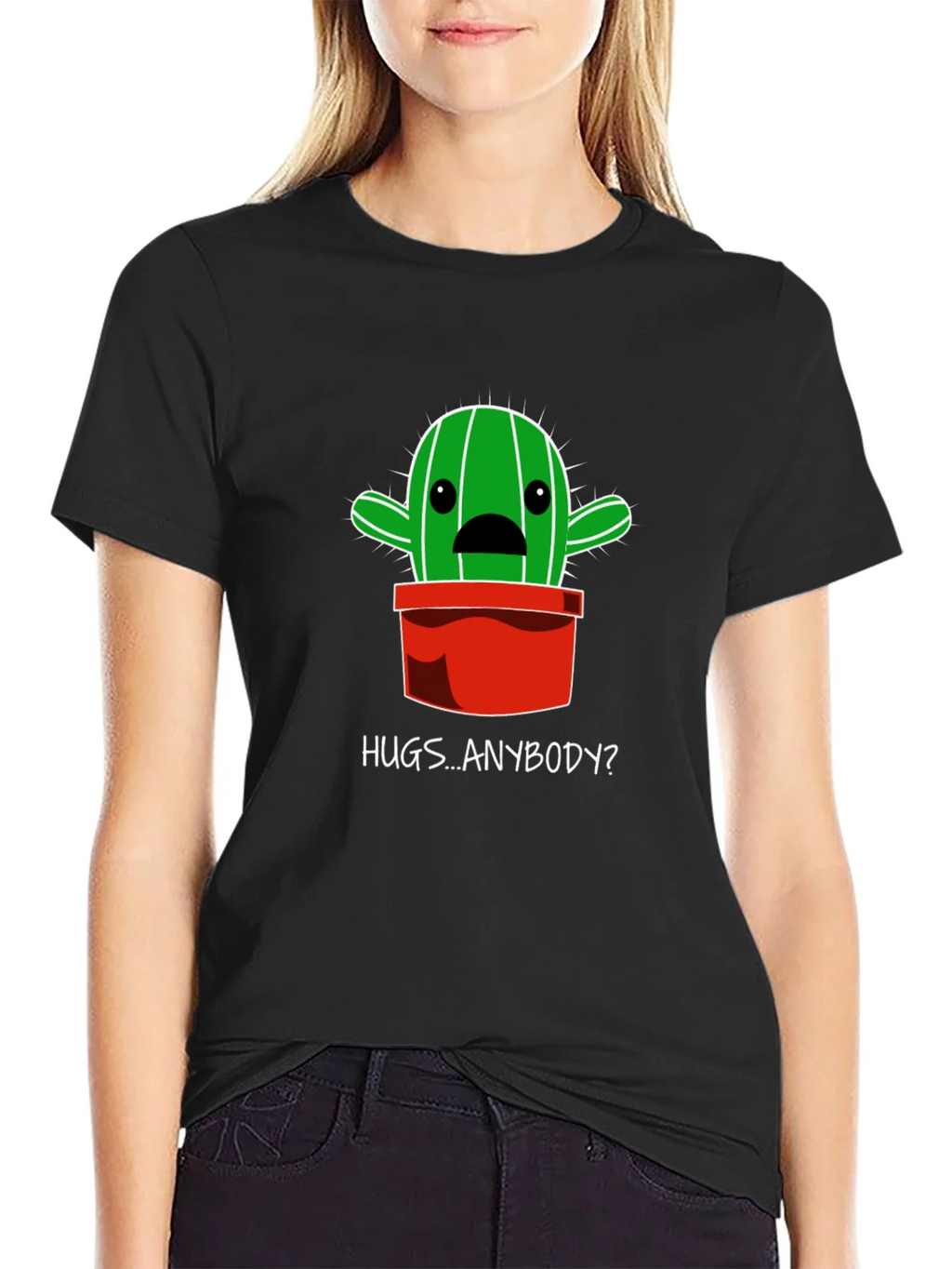 Hugs Anybody? Cactus Graphic T-Shirt product image 2