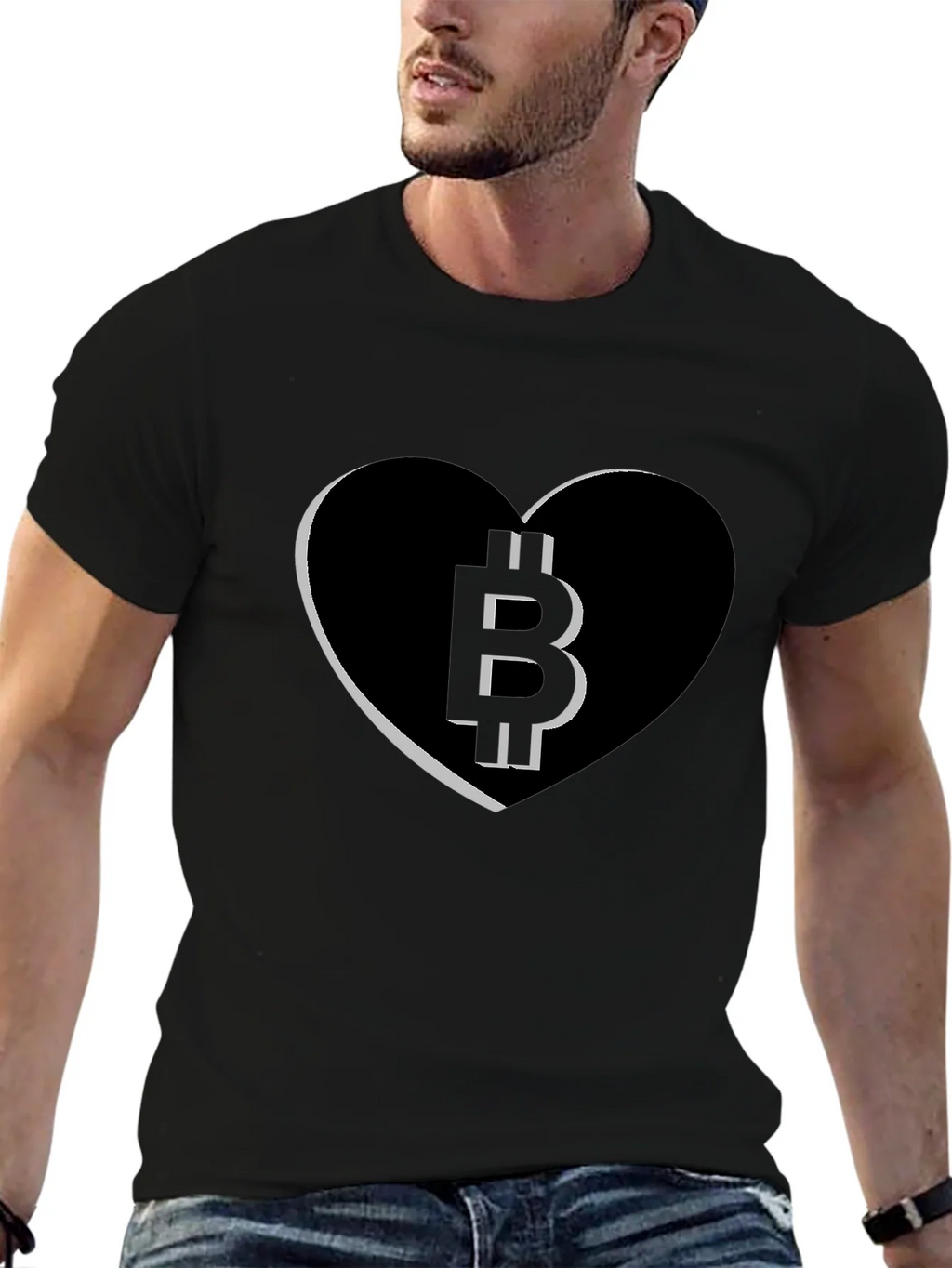Bitcoin Heart Tee - Crypto Love T-Shirt product image 6