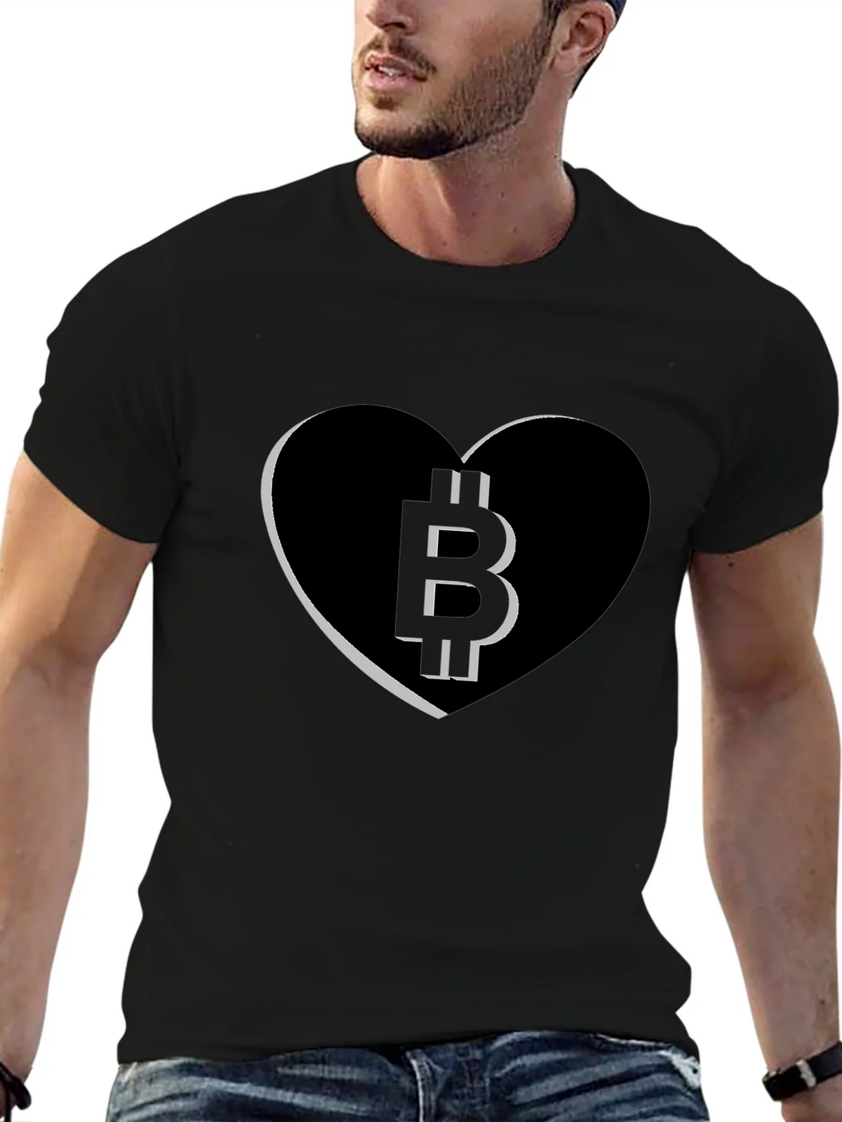 Bitcoin Heart Tee - Crypto Love T-Shirt product image 6