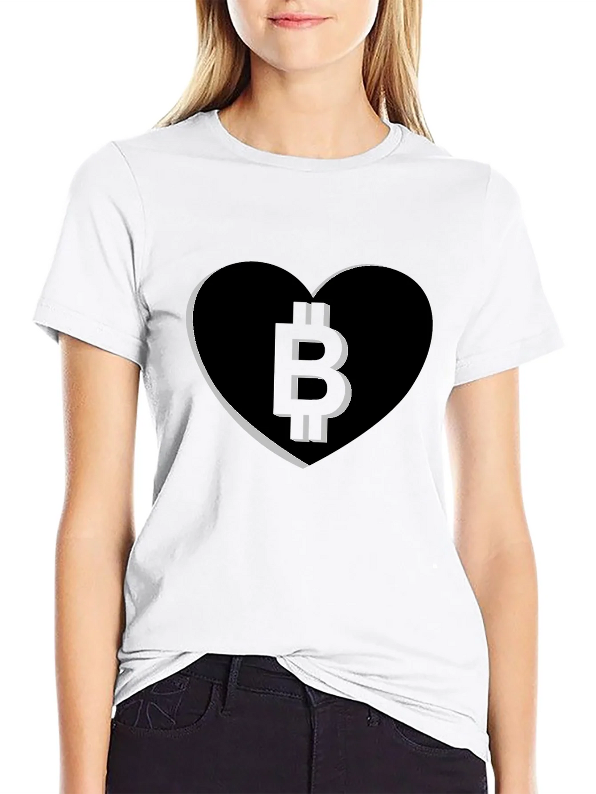 Bitcoin Heart Tee - Crypto Love T-Shirt product image 8