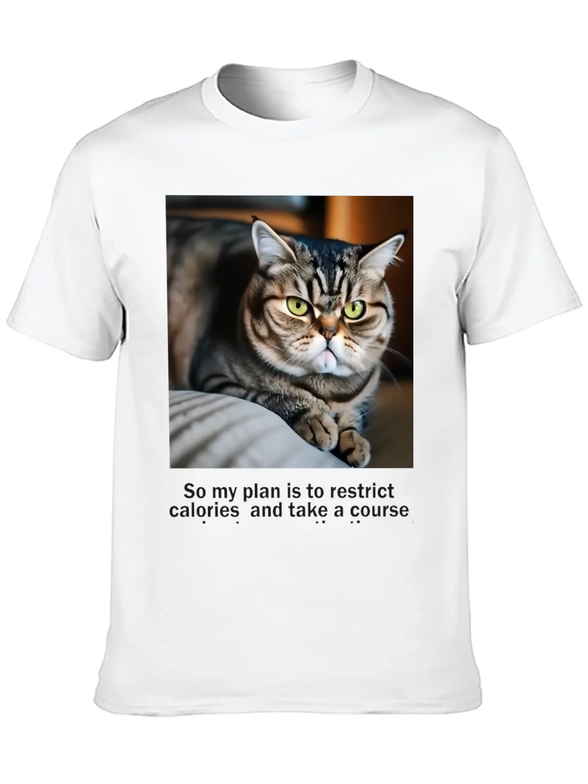 Funny Cat Graphic T-Shirt - Unisex Black Tee product image 7
