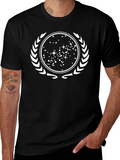 Sci-Fi Galaxy Graphic Tee - Black product image 1