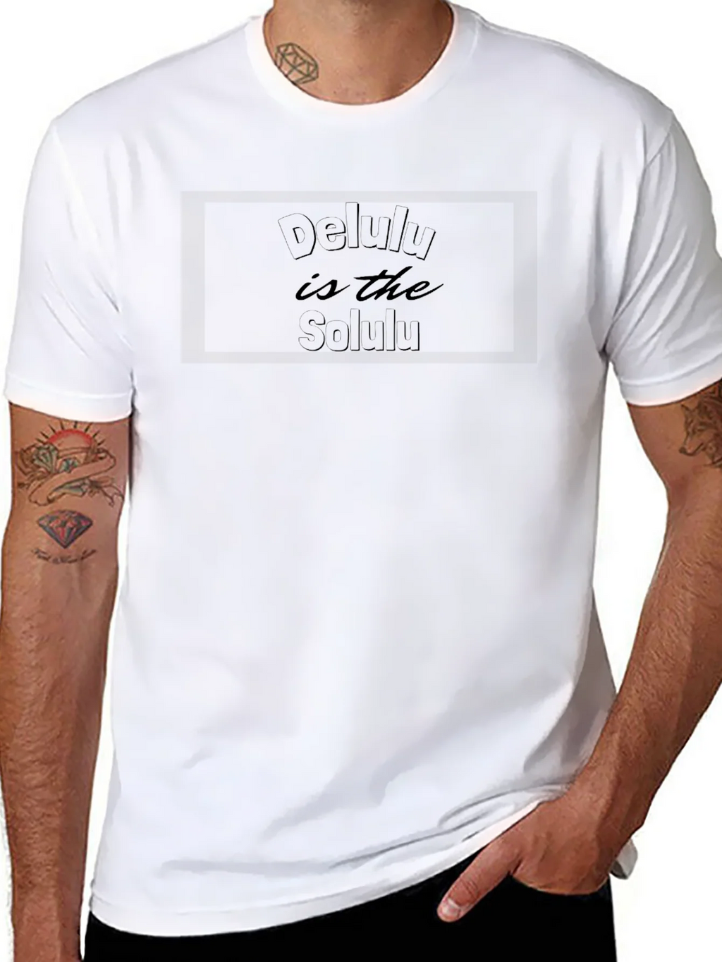 Delulu is the Solulu Black T-Shirt product image 6