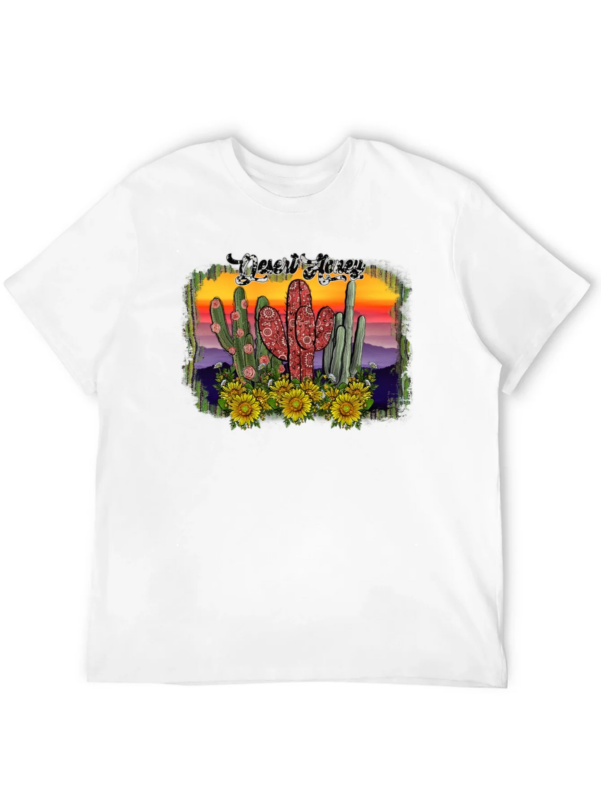 Desert Honey Graphic Tee - Cactus & Sunflowers product image 9
