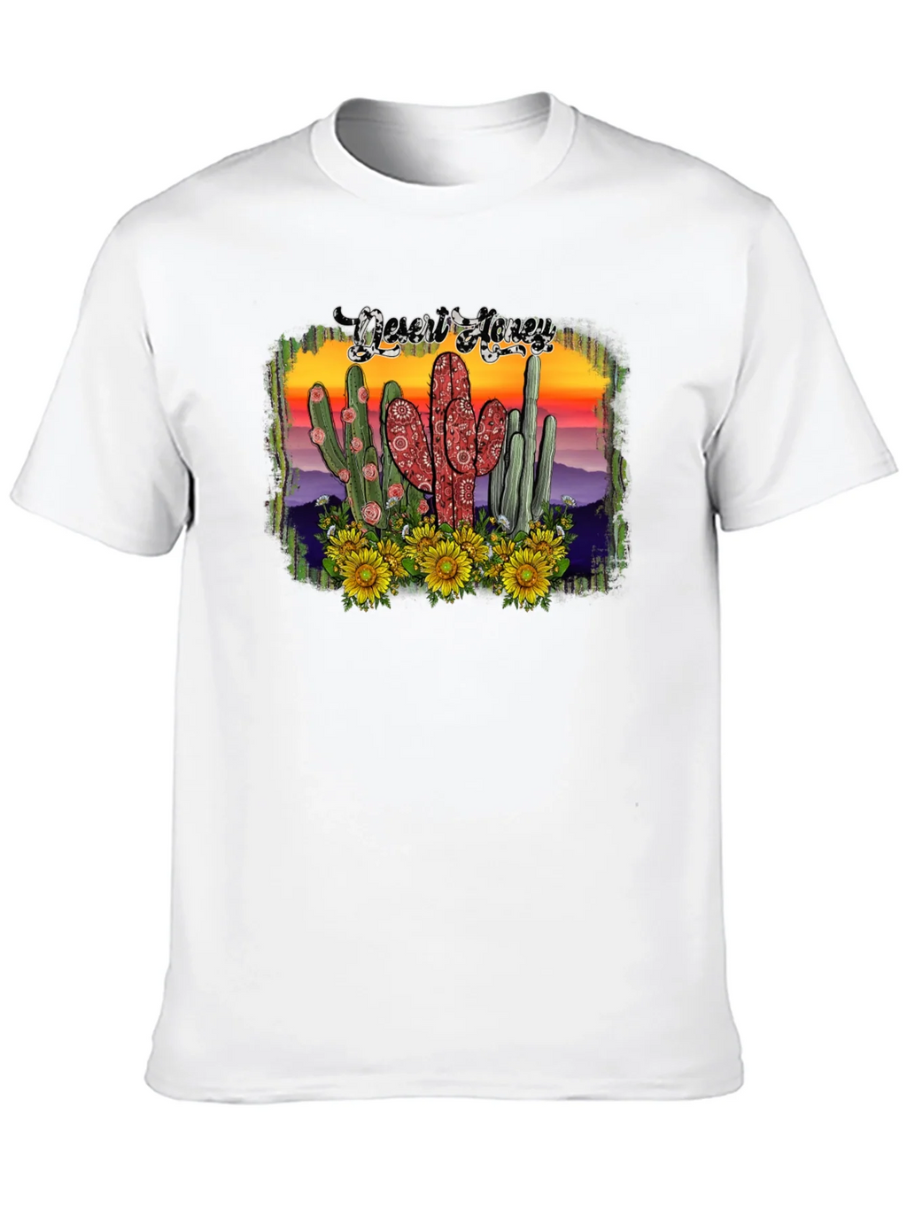 Desert Honey Graphic Tee - Cactus & Sunflowers product image 7