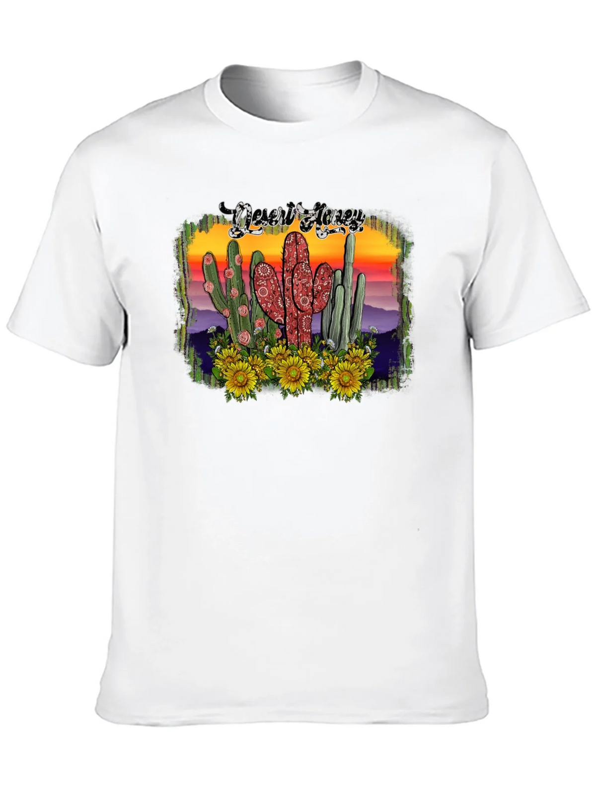 Desert Honey Graphic Tee - Cactus & Sunflowers product image 7