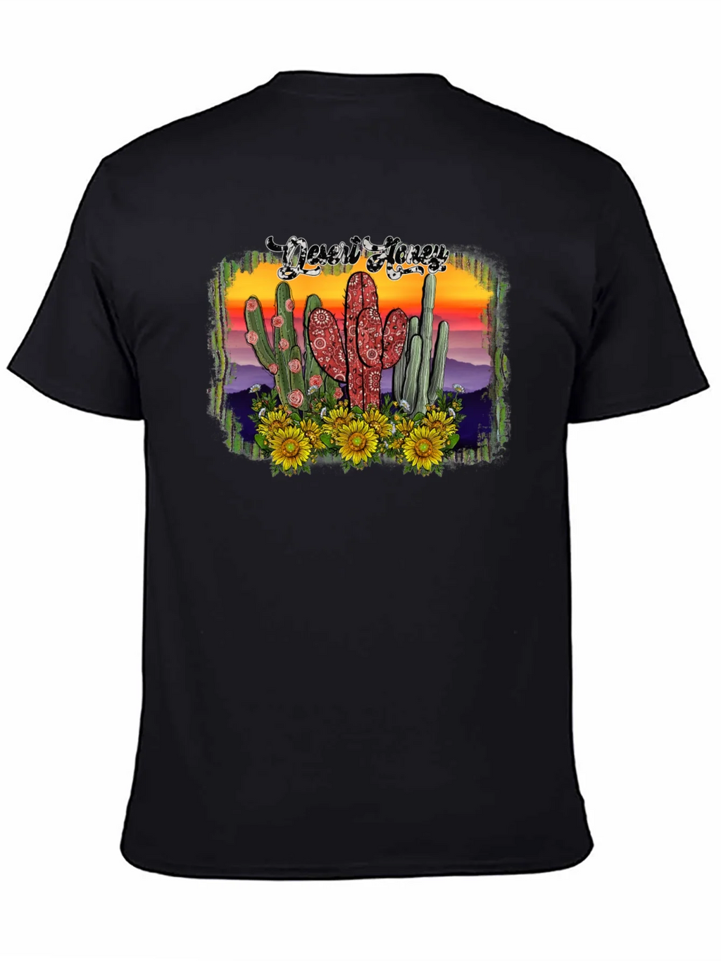 Desert Honey Graphic Tee - Cactus & Sunflowers product image 3