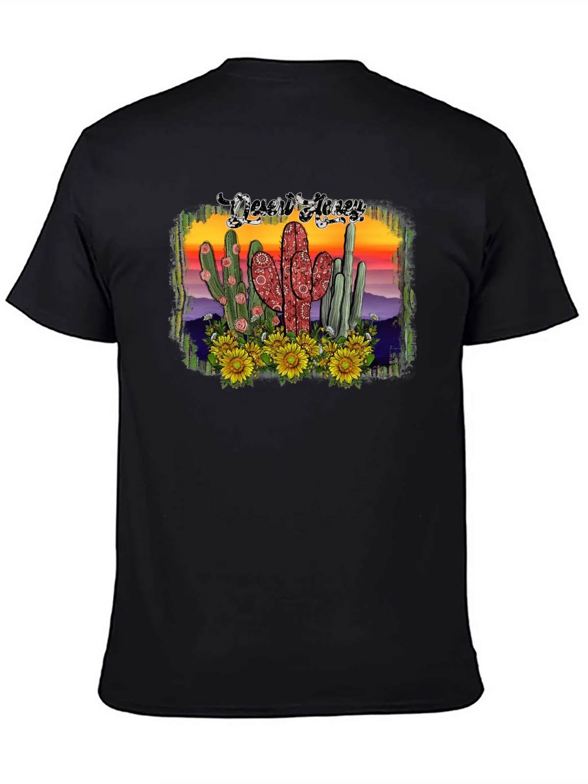 Desert Honey Graphic Tee - Cactus & Sunflowers product image 3