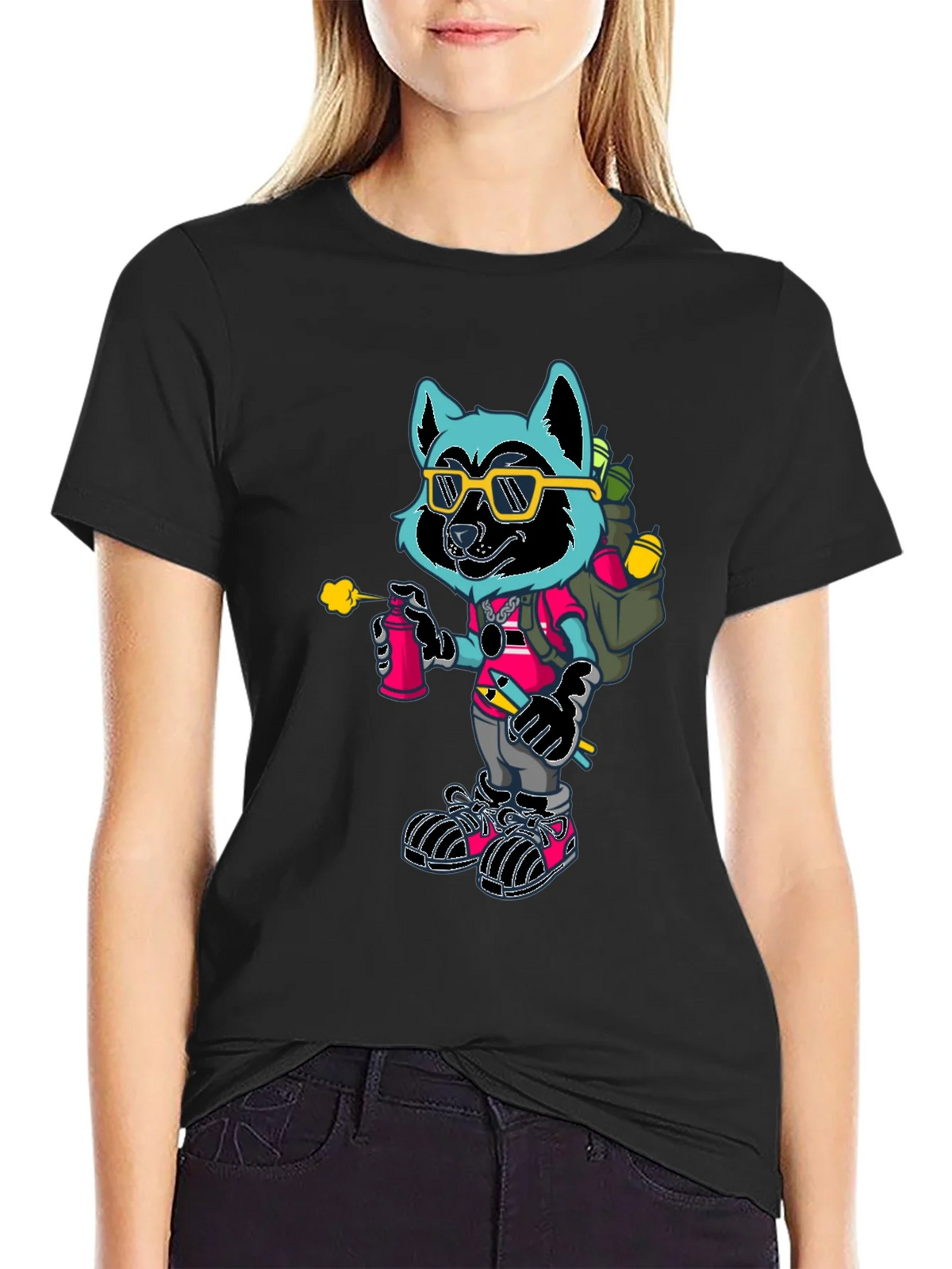Cool Raccoon Graphic Tee product image 2