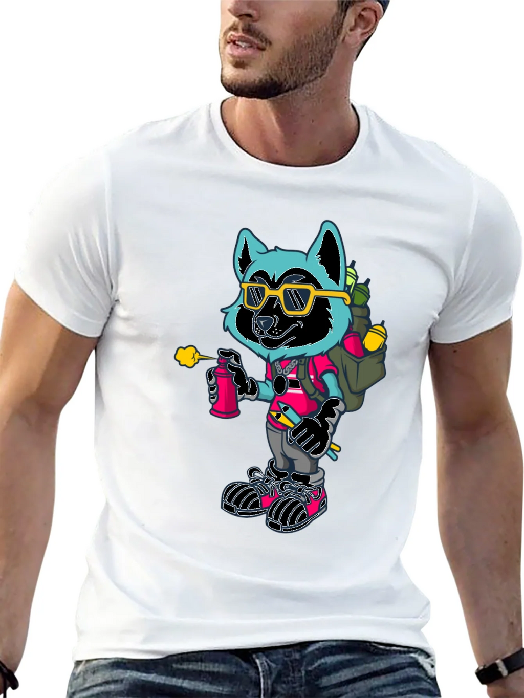Cool Raccoon Graphic Tee product image 12