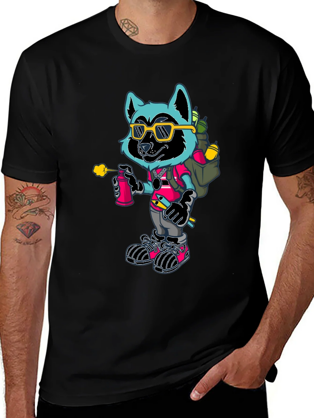 Cool Raccoon Graphic Tee product image 1
