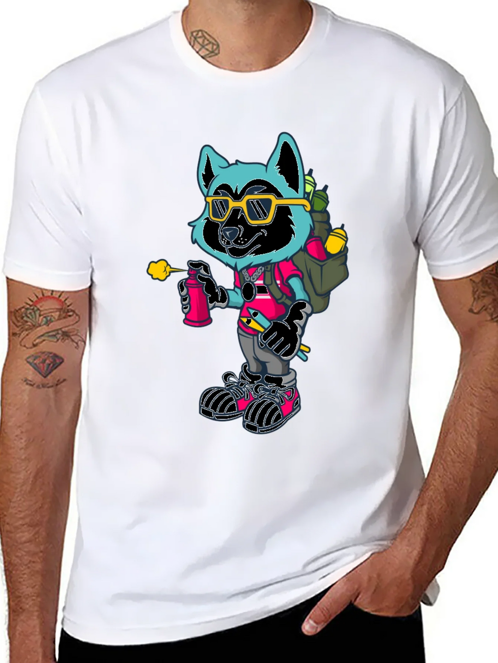 Cool Raccoon Graphic Tee product image 7