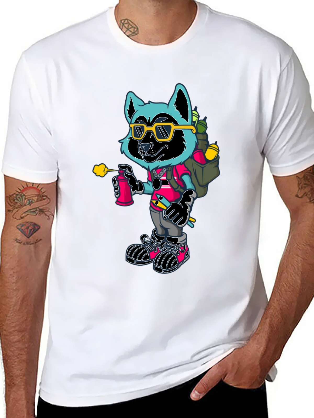 Cool Raccoon Graphic Tee product image 7