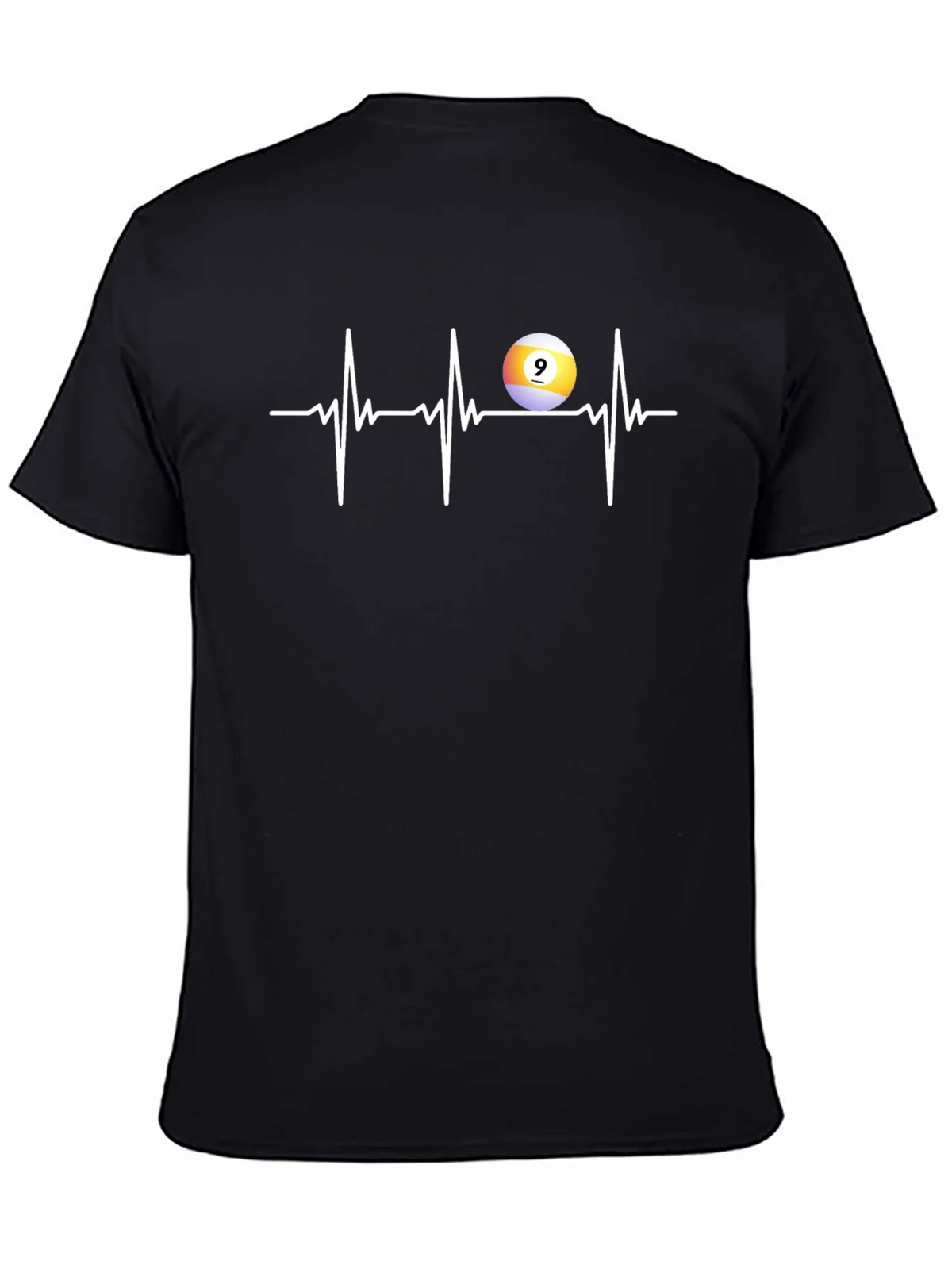 Pool Heartbeat T-Shirt: Nine Ball Design product image 4