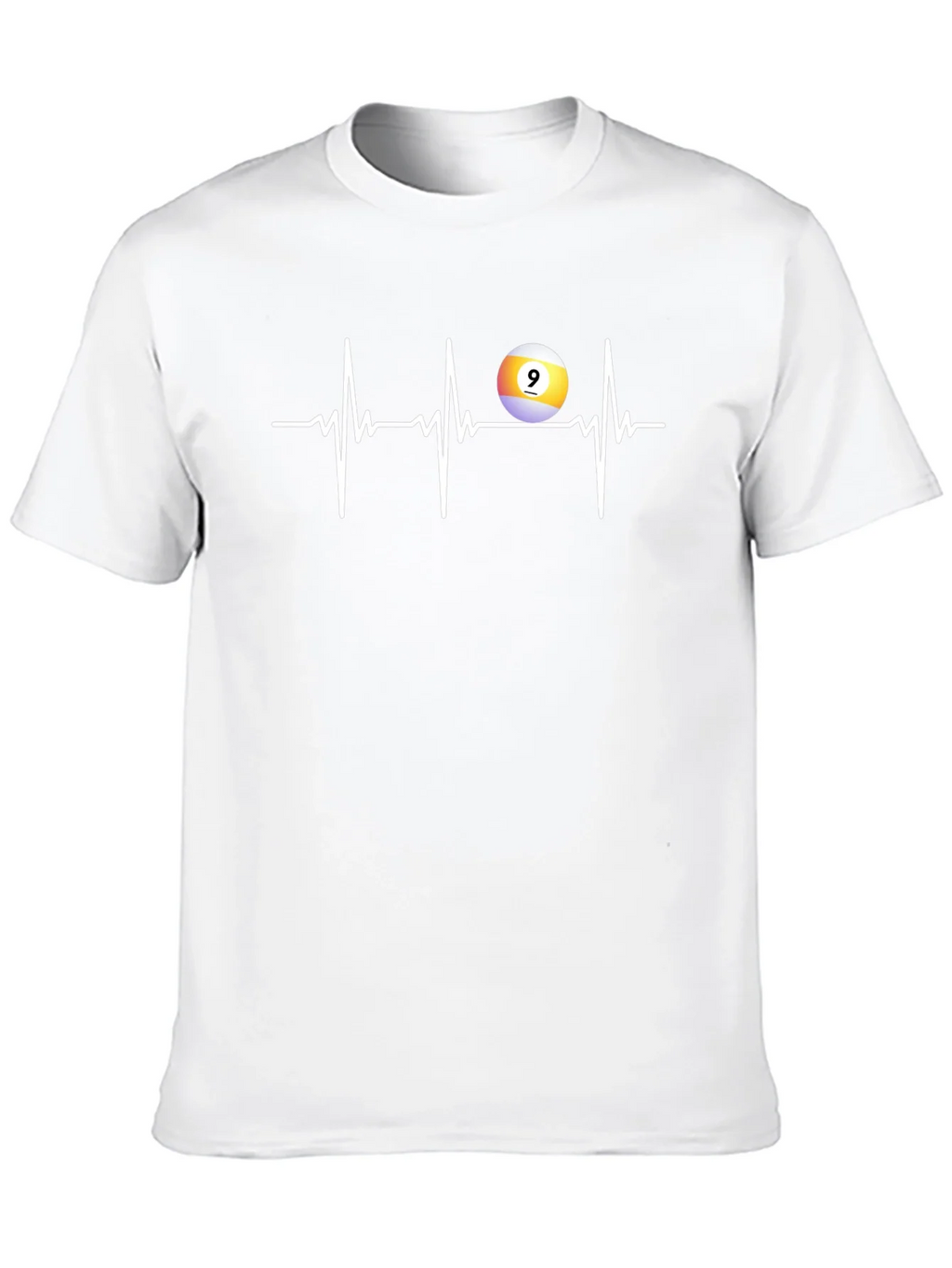 Pool Heartbeat T-Shirt: Nine Ball Design product image 9