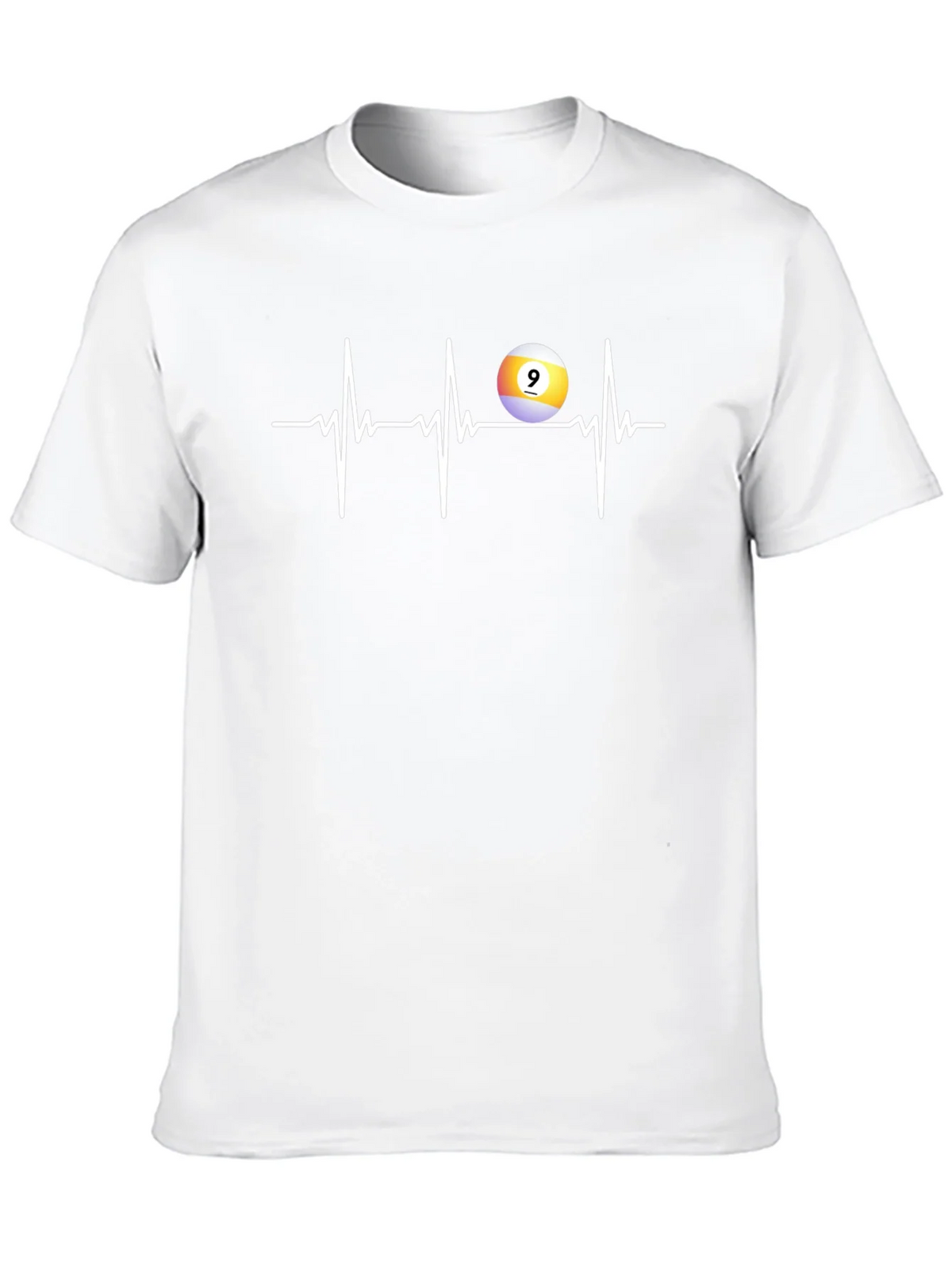 Pool Heartbeat T-Shirt: Nine Ball Design product image 9